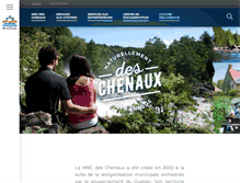 Tablet Screenshot of mrcdeschenaux.ca